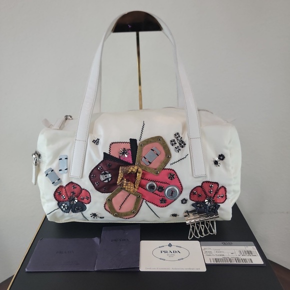 PRADA Limited Edition Tessuto Flower Sacca nylon tote - Picture 1 of 12